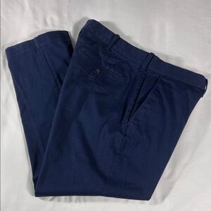 J. Crew mens navy Flex Slim fit flat front chino pants - size 36x25